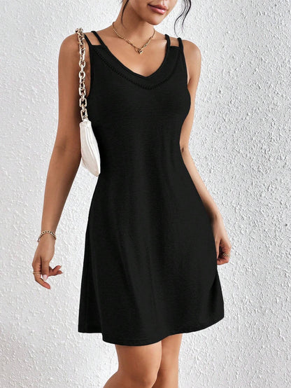 Frenchy Solid Cami Dress