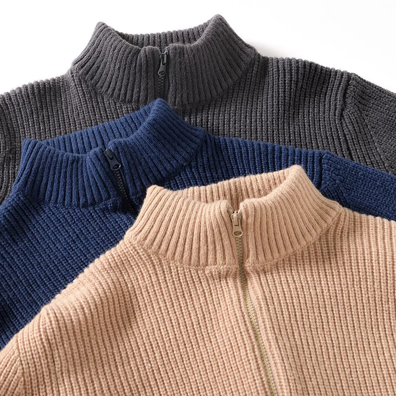 New Stylish Thickened Quality Brand Sweaters for Men Trend Comfortable Cardigans Sweatshirt Top Clothes Chandail Ropa Hombre